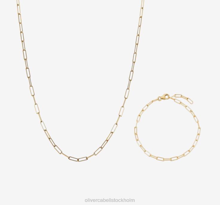 Tillbehör 2B04N449 guld kvinnor Oliver Cabell länkuppsättning