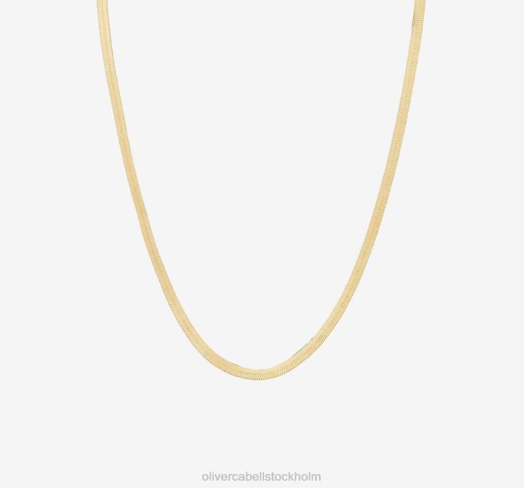 Tillbehör 2B04N427 guld kvinnor Oliver Cabell fiskbenskedja