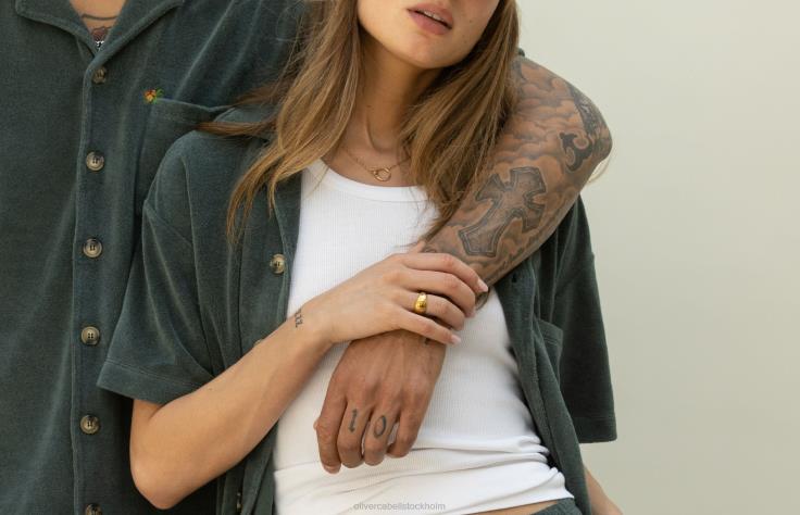 Tillbehör 2B04N438 guld kvinnor Oliver Cabell kupolring