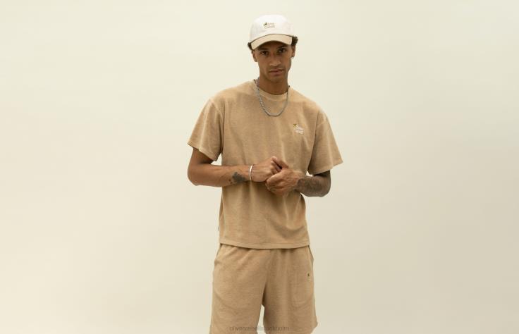 kläder 2B04N240 mojave män Oliver Cabell la capsule t-shirt i frotté