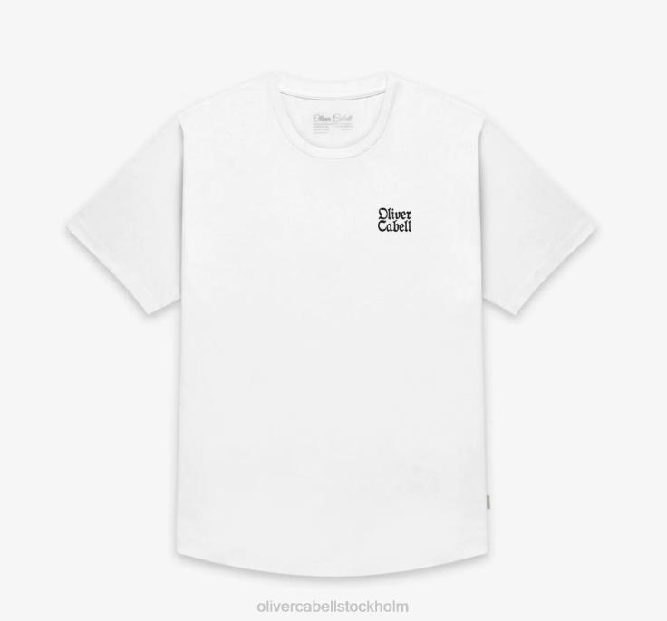 kläder 2B04N245 vit män Oliver Cabell grapevine tee