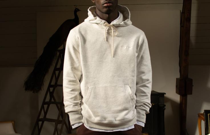 kläder 2B04N254 havregrynsljung män Oliver Cabell oc core hoodie